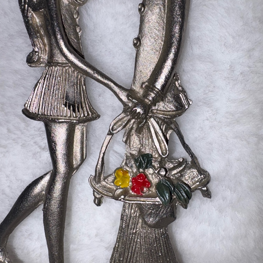 Vintage Pelco pewter Romantic Couple Sculpture made in Italy - Picture 11 of 14
